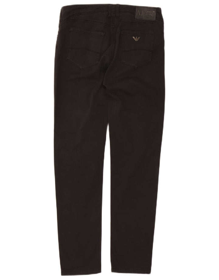 Calça Jeans Slim Feminina Armani W28 L28 Algodão Preto