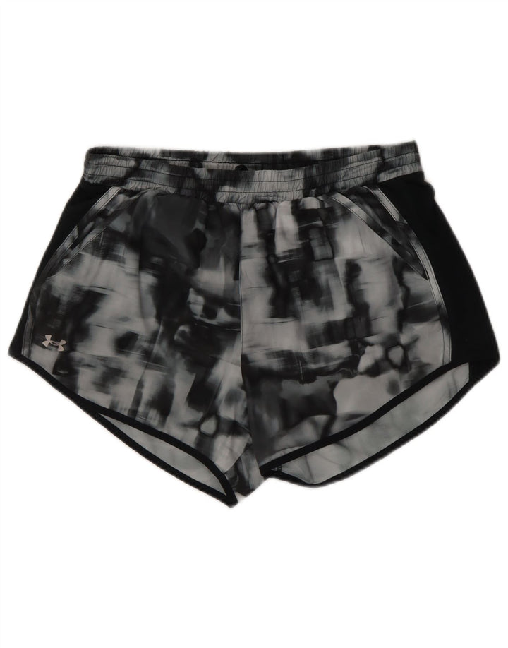 Shorts esportivos femininos UNDER ARMOUR UK 14 cinza médio tie-dye