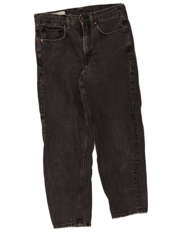 Calça jeans feminina cintura alta Gap W26 L24 algodão cinza