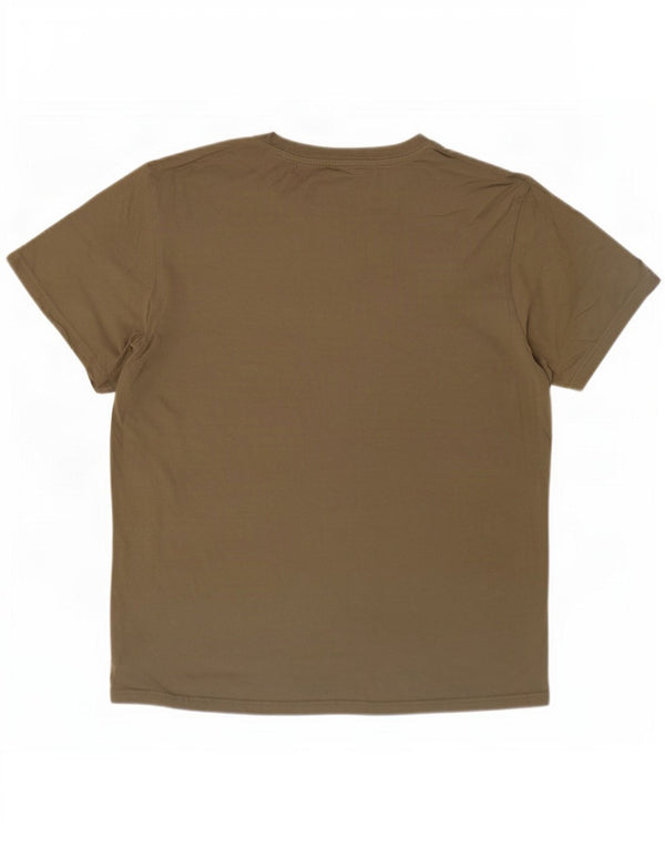 Camiseta gráfica masculina Champion XL algodão cáqui