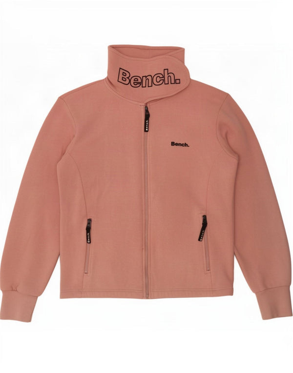 Jaqueta feminina Bench com estampa gráfica UK 18 XL algodão rosa