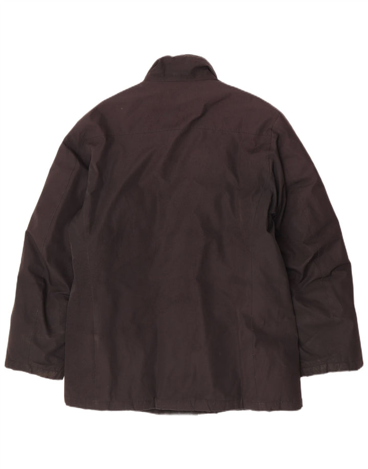 Casaco acolchoado masculino Adidas UK 38/40 poliéster preto médio