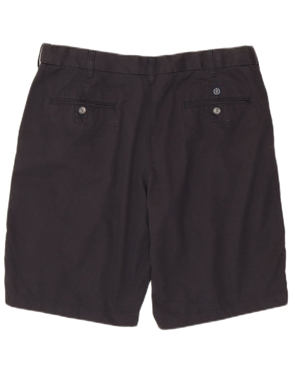 Shorts chino masculino Marks & Spencer W36 grande algodão azul marinho