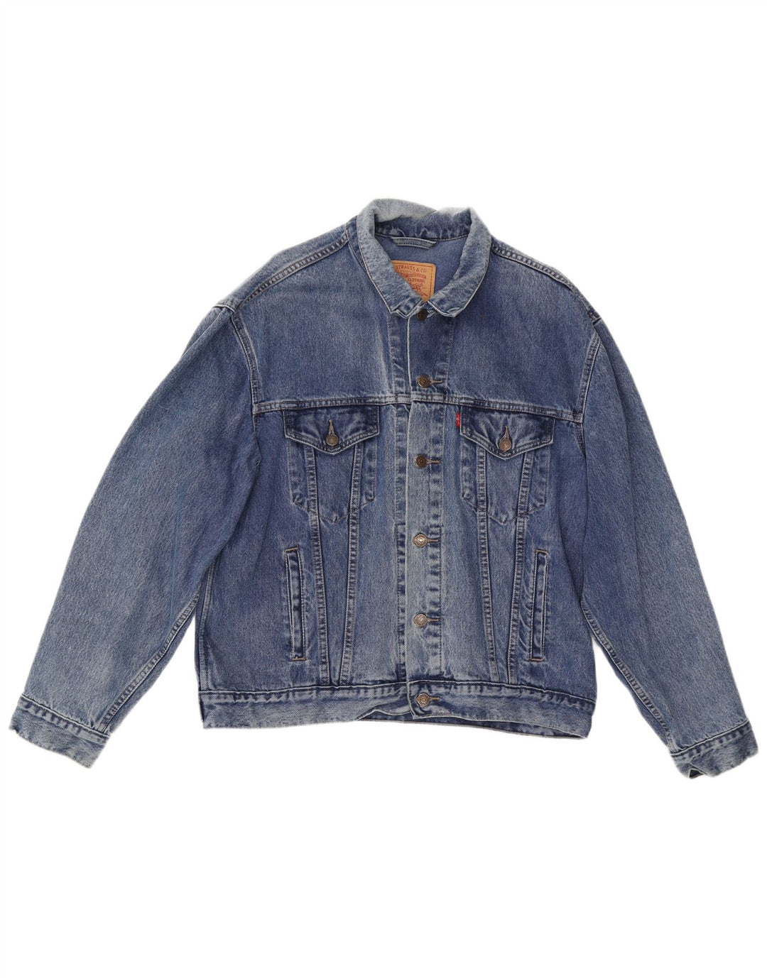 Jaqueta jeans masculina Levi's UK 42 XL azul