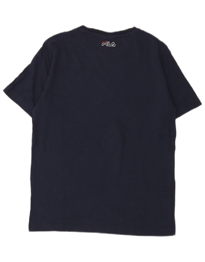 Top Fila Boys Graphic T-Shirt 13-14 Anos Azul Marinho