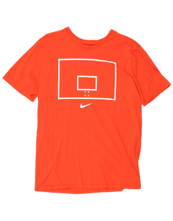 Camiseta Nike Masculina Dri Fit Graphic Top Grande Algodão Vermelho