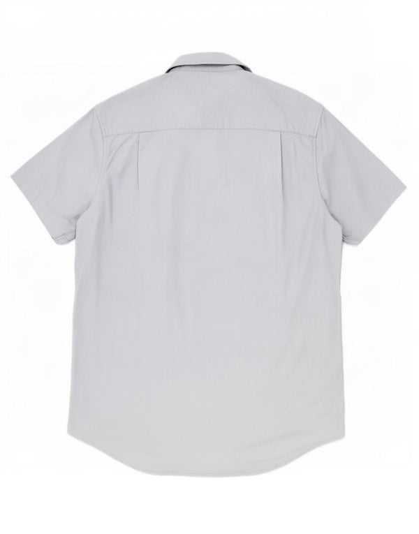 US Polo Assn. Camisa masculina manga curta algodão azul médio
