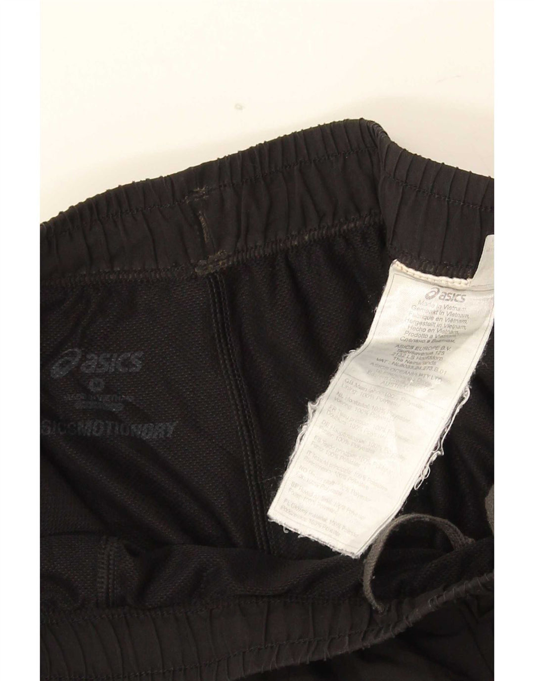 Shorts esportivos masculinos Asics médio preto poliéster