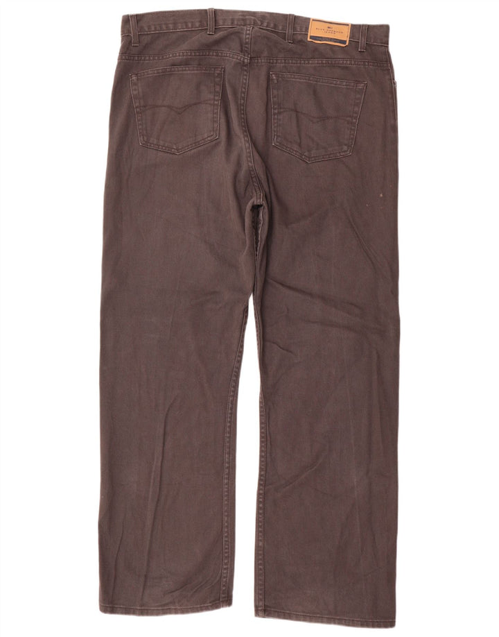 Calça jeans reta masculina Marks & Spencer Blue Harbor W38 L29 algodão cinza