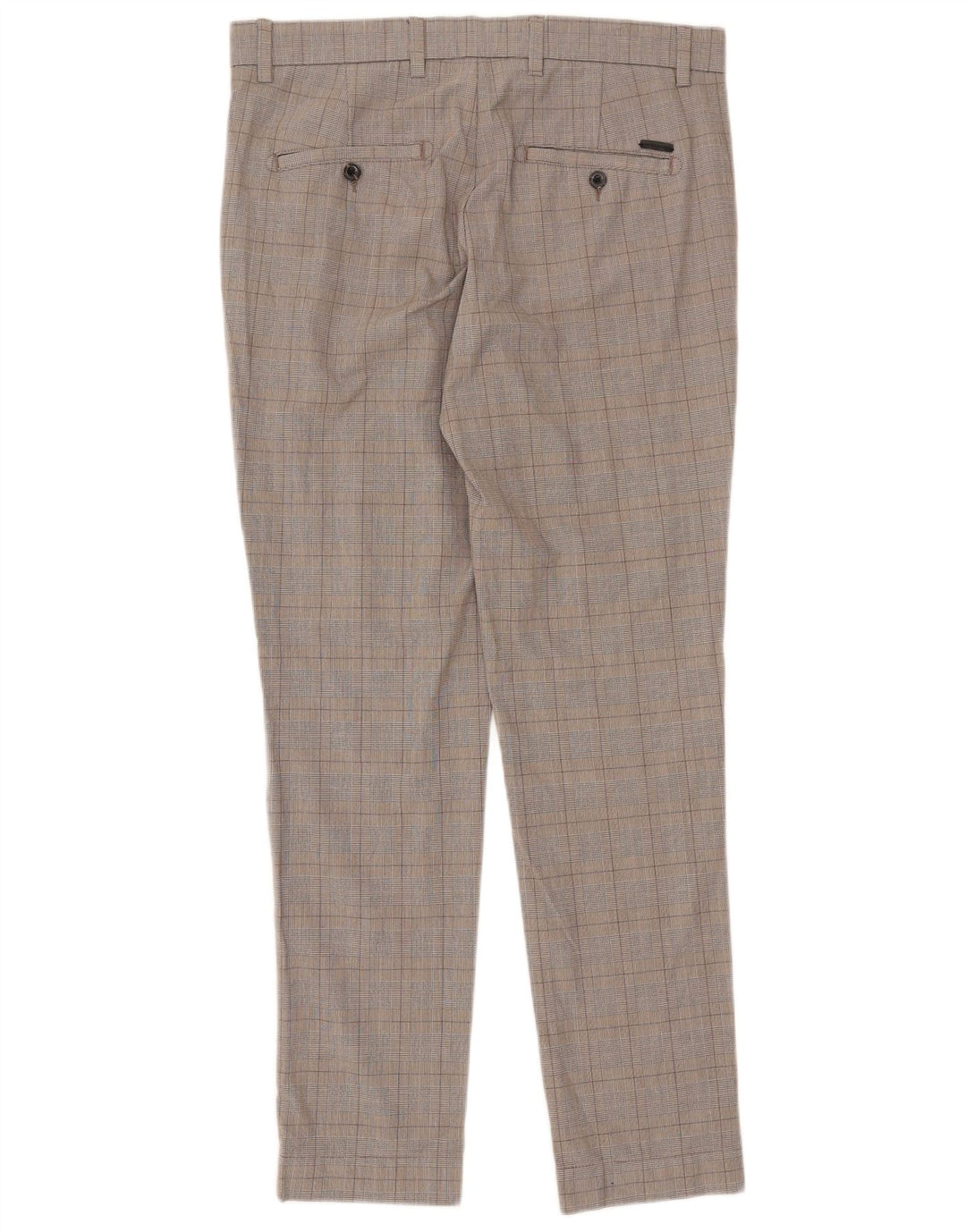 Calça masculina Jack & Jones Slim Suit W33 L32 cinza xadrez