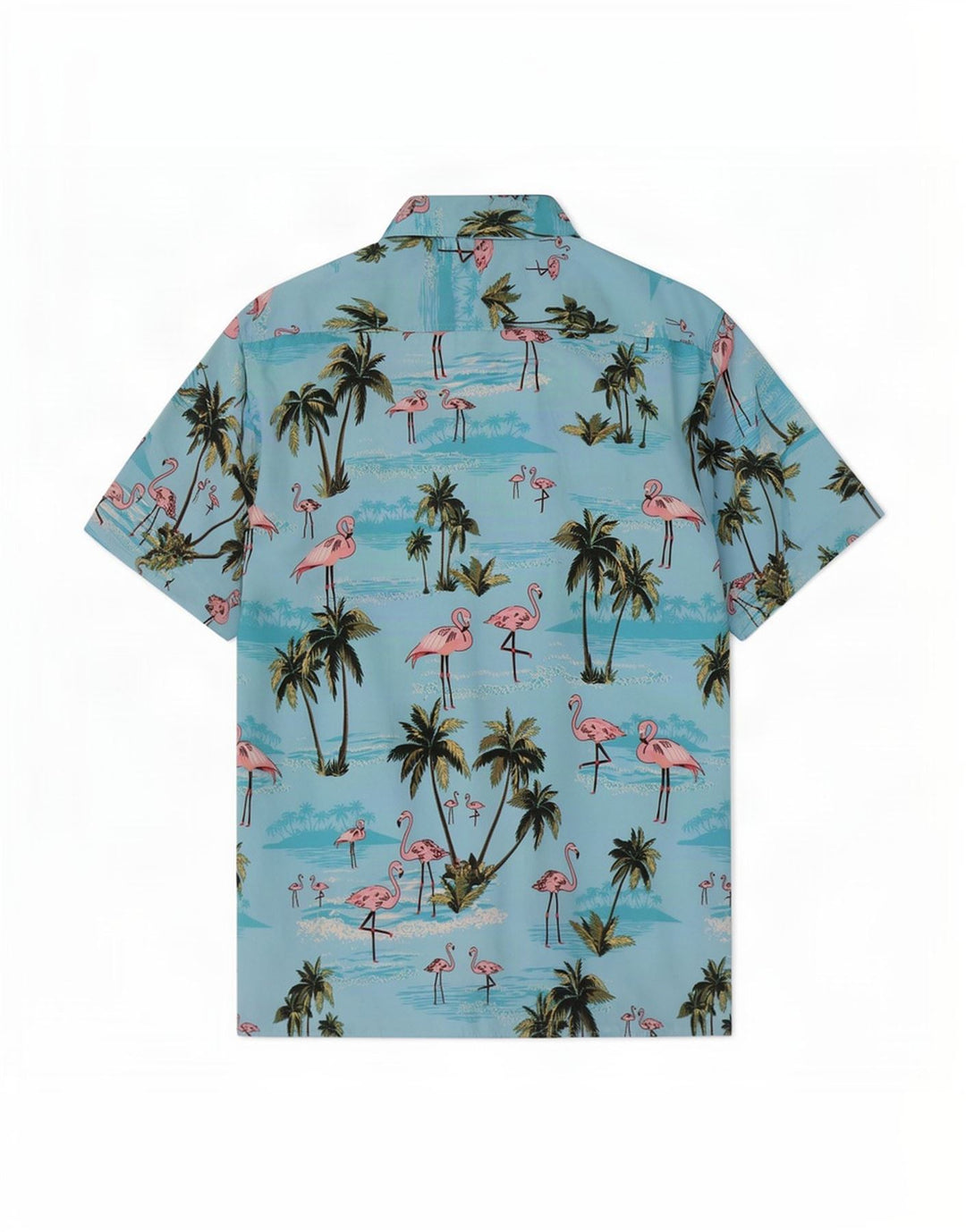 Camisa masculina havaiana de manga curta Lowes grande azul