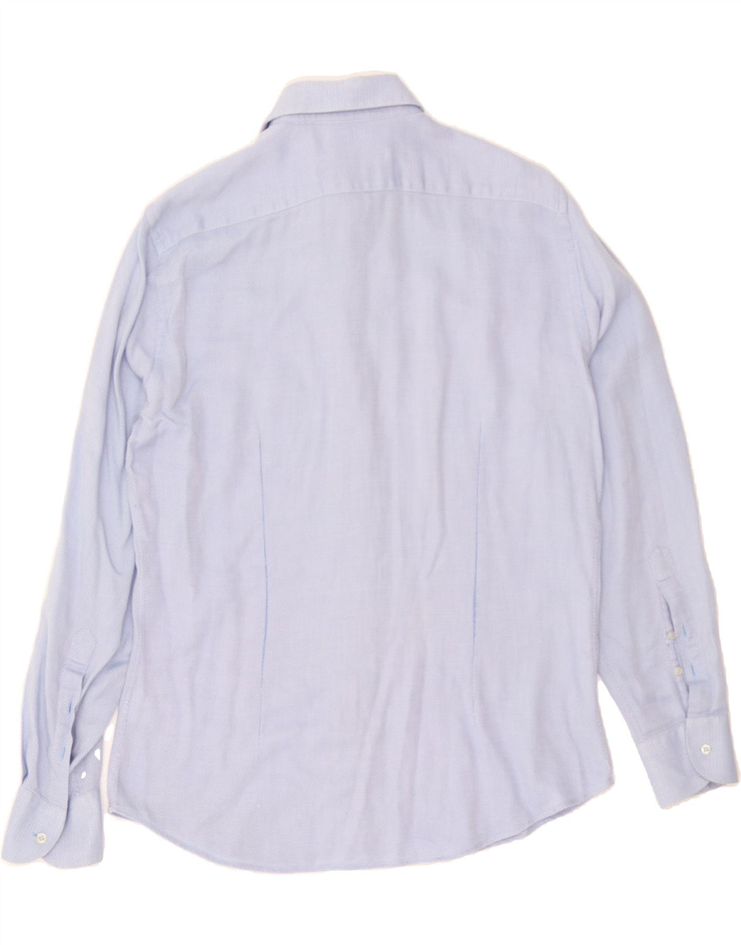 TRUSSARDI Mens Shirt Size 41 Medium Blue Cotton Vintage Trussardi and Second-Hand Trussardi from Messina Hembry 
