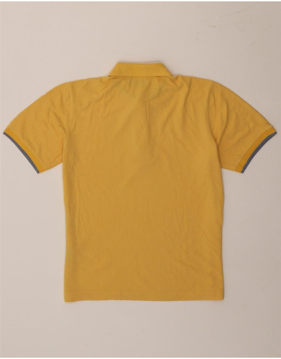 Camisa polo masculina Kappa pequena algodão amarelo