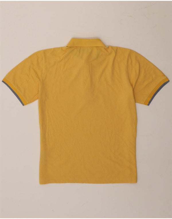 Camisa polo masculina Kappa pequena algodão amarelo