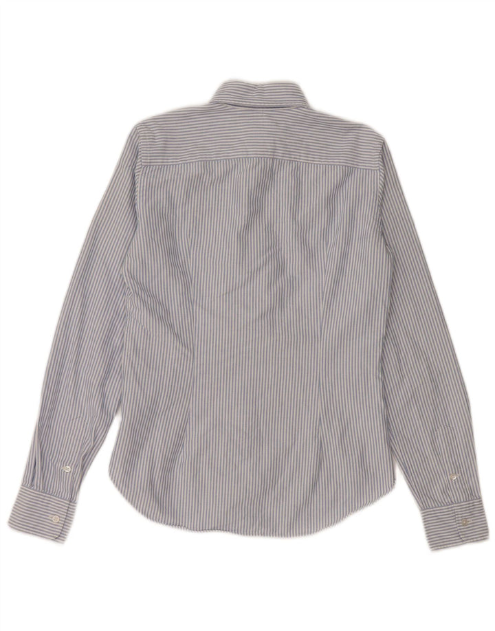 Camisa feminina Ralph Lauren EUA 4 algodão listrado azul pequeno