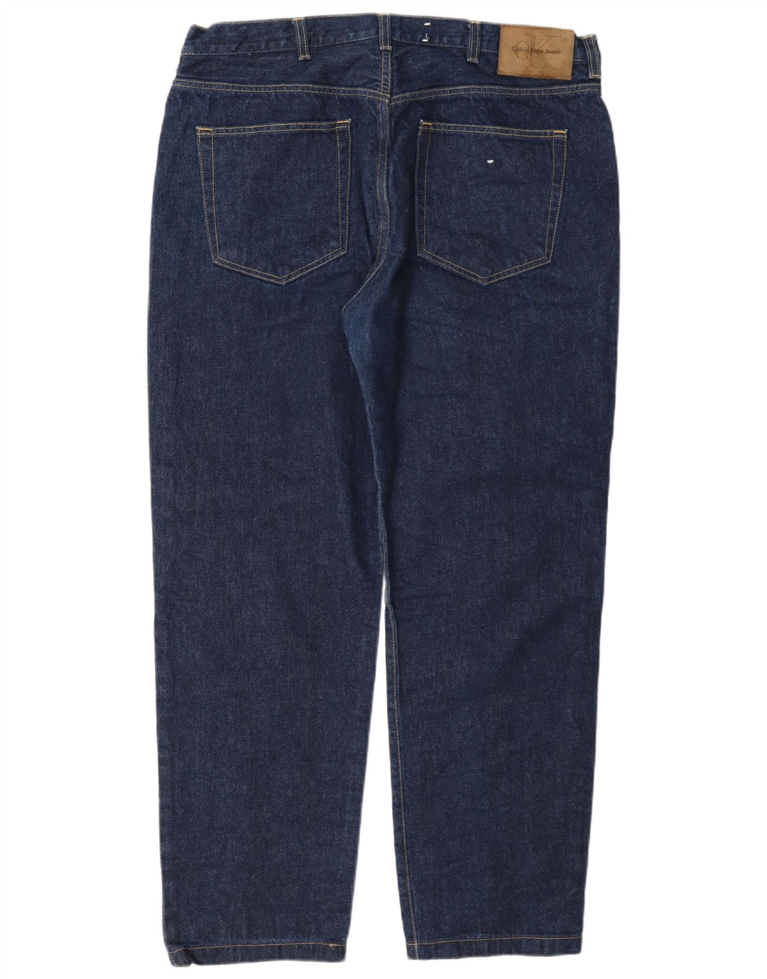 Calça jeans reta masculina Calvin Klein W38 L30 azul marinho algodão