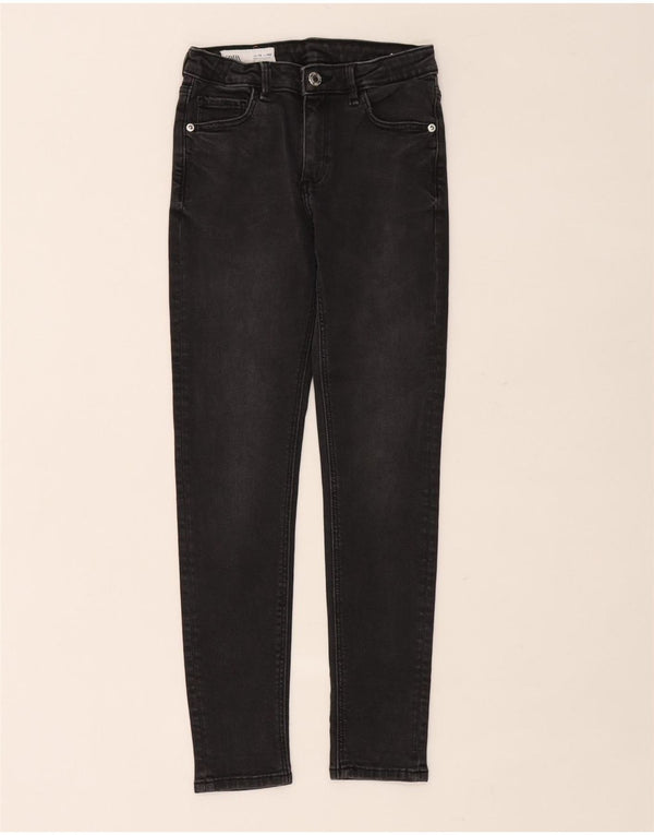 Zara Boys Jeans Skinny 9-10 Anos W24 L26 Algodão Preto