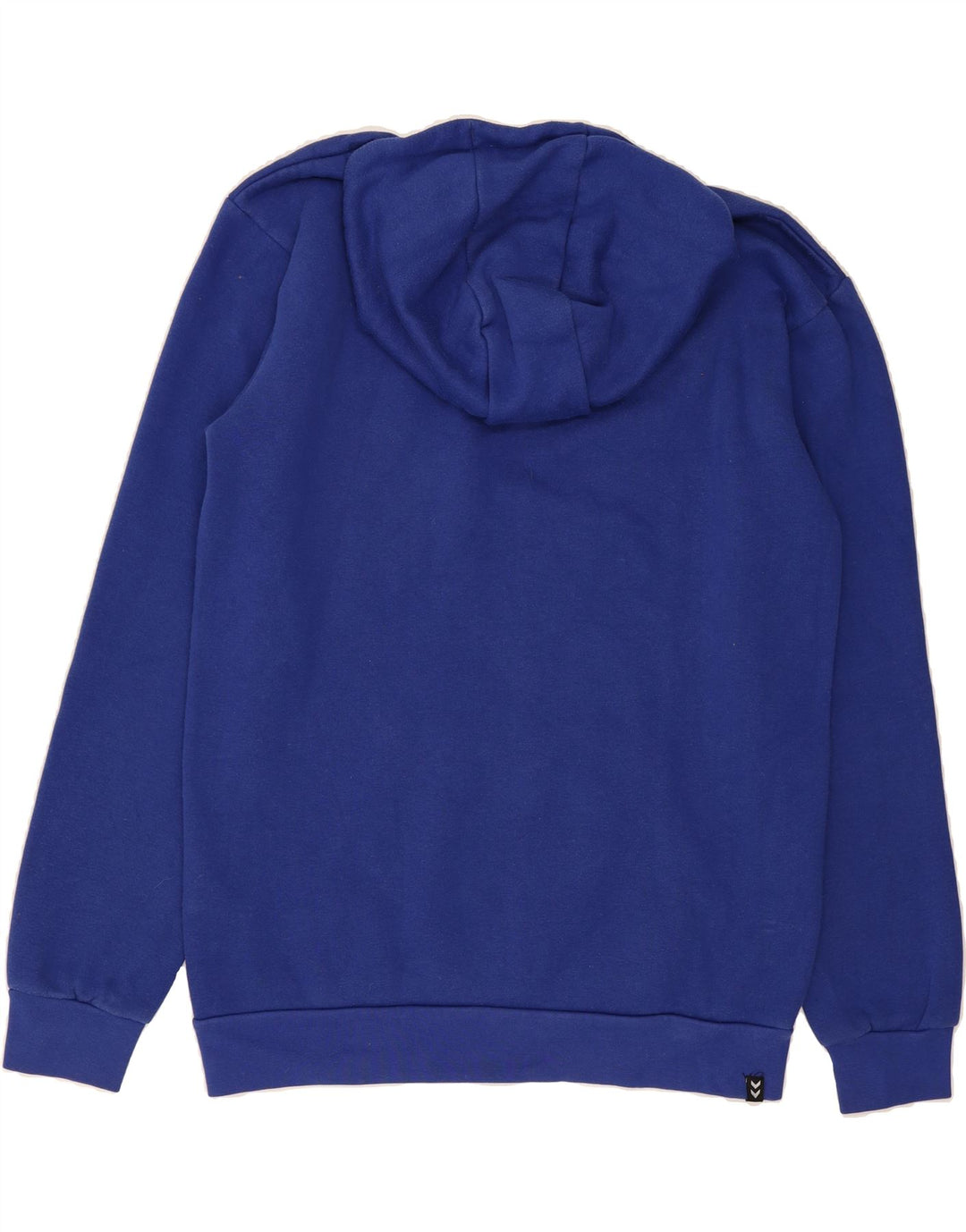 HUMMEL Mens Graphic Hoodie Jumper Small Blue Cotton Vintage Hummel and Second-Hand Hummel from Messina Hembry 