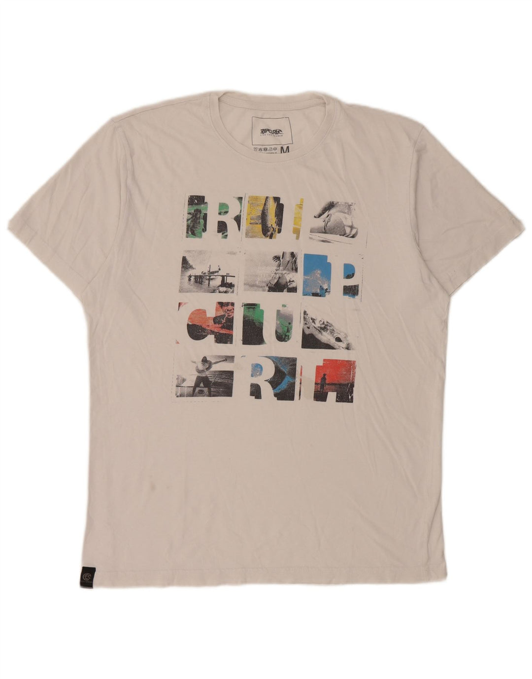 Camiseta masculina Rip Curl Graphic Top Médio Branco