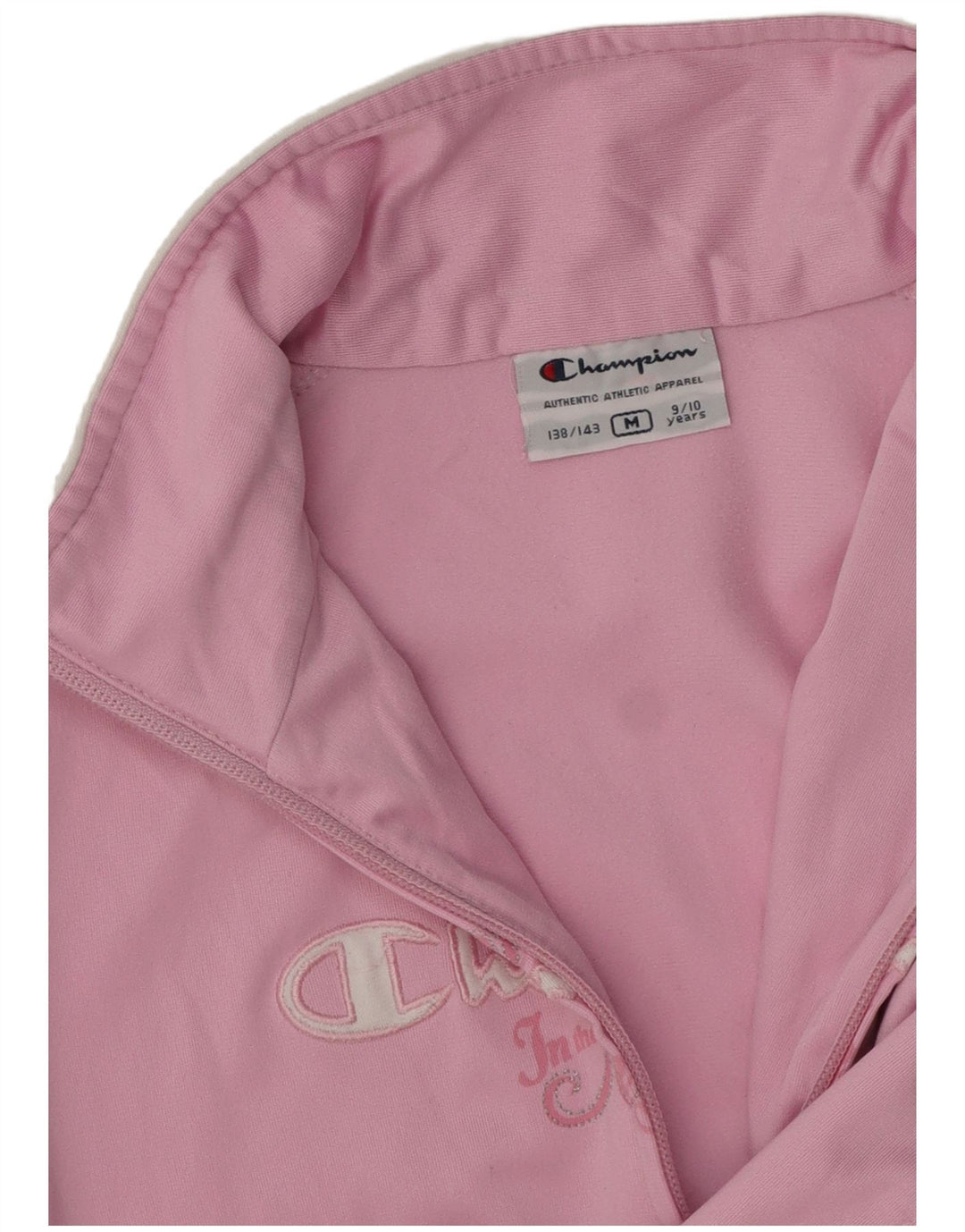 Jaqueta de treino feminina CHAMPION 9-10 anos rosa médio colorblock