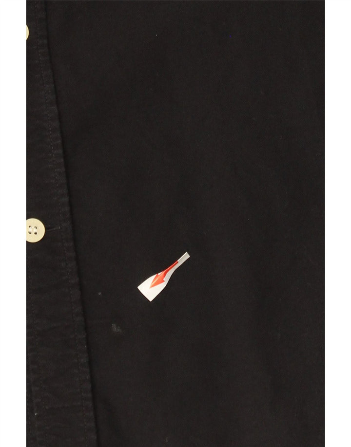 Camisa masculina Lyle & Scott grande algodão preto