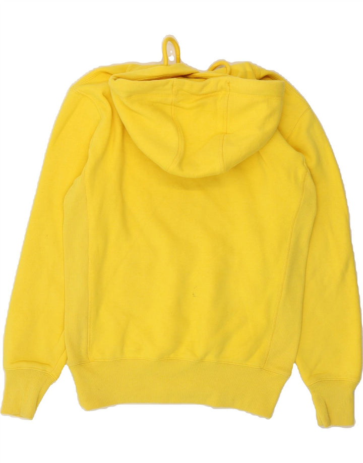 SUPERDRY Mens Hoodie Jumper XS Yellow Cotton Vintage Superdry and Second-Hand Superdry from Messina Hembry 