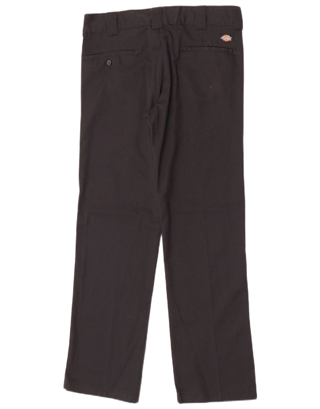 Calças Chino retas masculinas Dickies W31 L32 poliéster preto