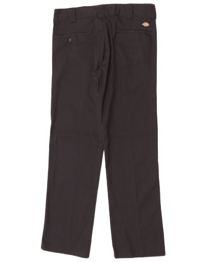 Calças Chino retas masculinas Dickies W31 L32 poliéster preto