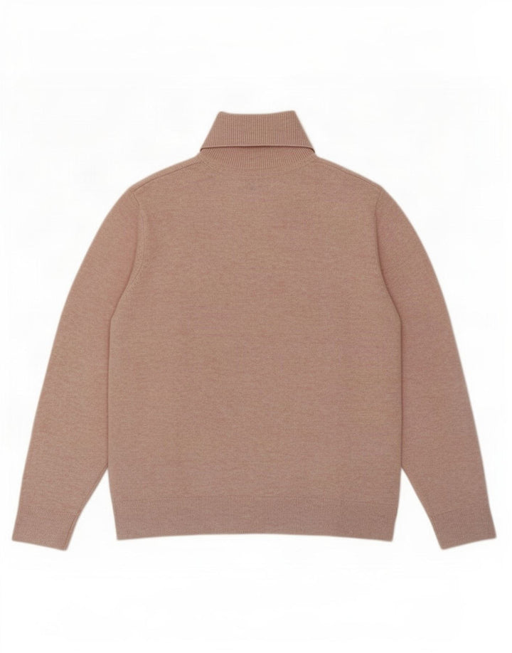 Suéter feminino Marks & Spencer com gola redonda Reino Unido 14 poliéster rosa médio