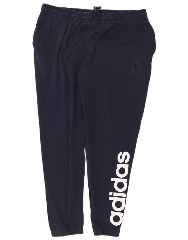 Adidas Mens Graphic Treino Calça Joggers 2XL Azul Marinho Algodão
