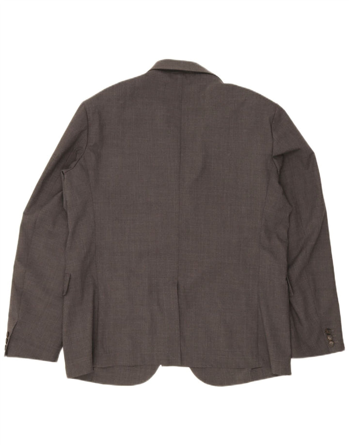 Jaqueta blazer masculina Aspesi com 3 botões IT 56 3XL cinza poliéster