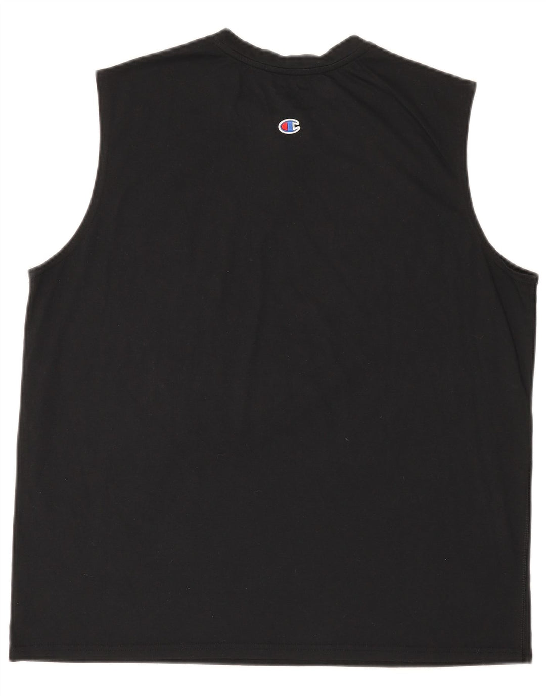 CHAMPION Mens Colete Top XL Algodão Preto