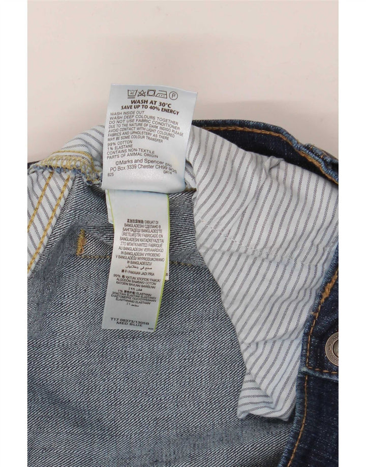 Jeans Marks & Spencer masculino regular fit reto W38 L33 algodão azul