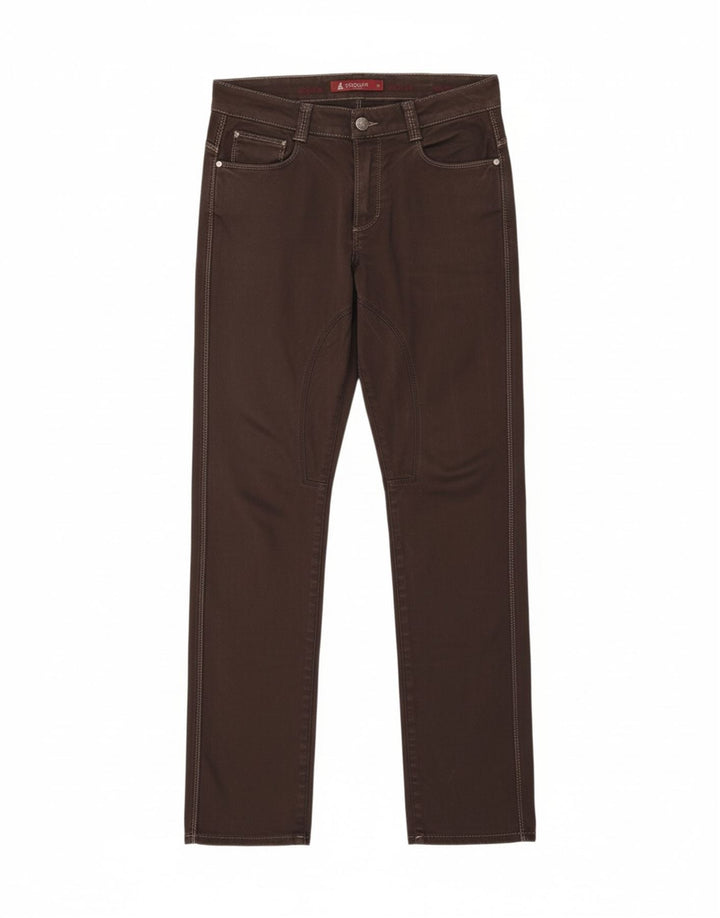 SIVIGLIA Mens Slim Casual Trousers W32 L33 Brown Cotton Vintage SIVIGLIA and Second-Hand SIVIGLIA from Messina Hembry 