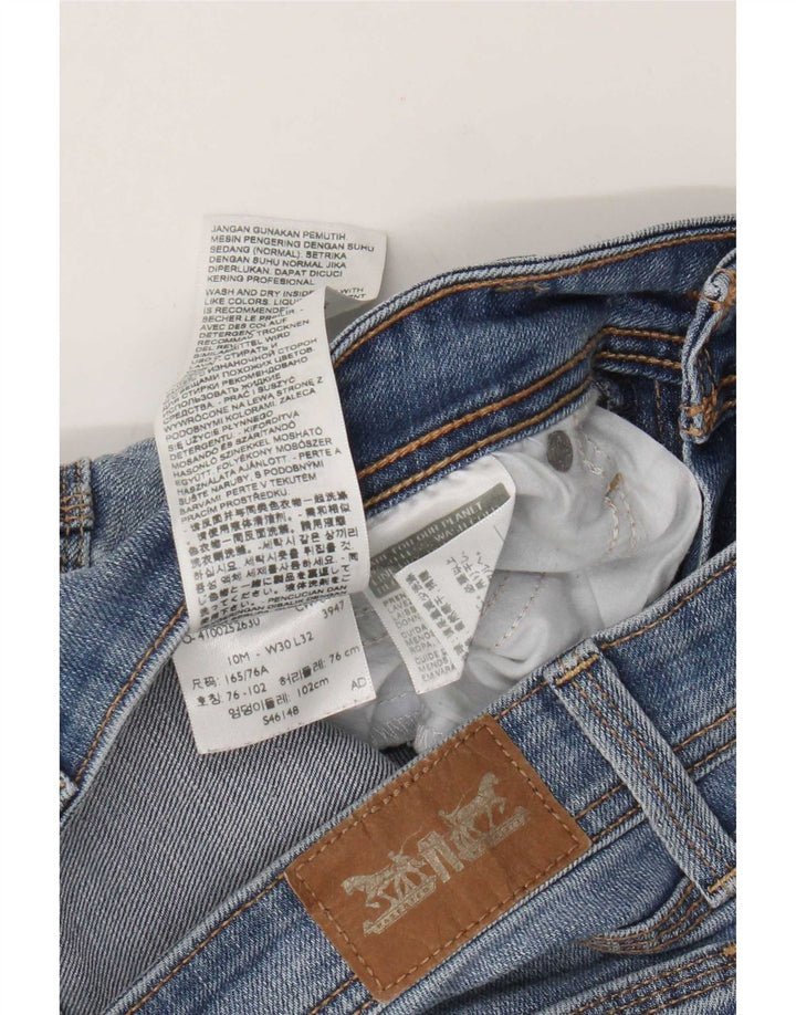 Calça jeans feminina Bootcut Levi's W30 L27 azul algodão