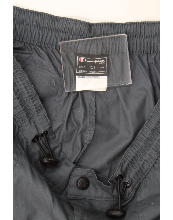 Calça casual reta masculina Champion XL cinza algodão