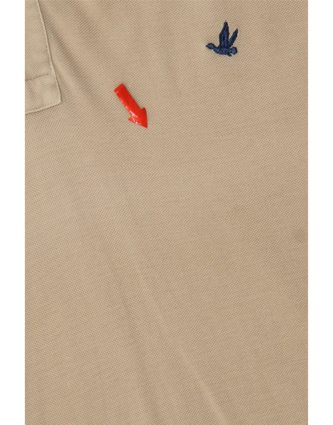 Camisa polo masculina Brooksfield IT 50 algodão colorblock bege médio