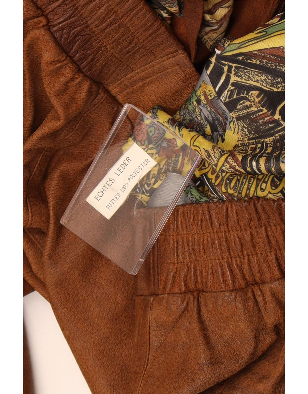 Jaqueta de couro masculina vintage UK 42 XL couro marrom