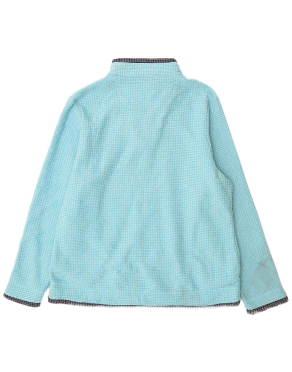 Suéter de lã feminino Weird Fish com zíper e pescoço grande UK 18 XL azul poliéster