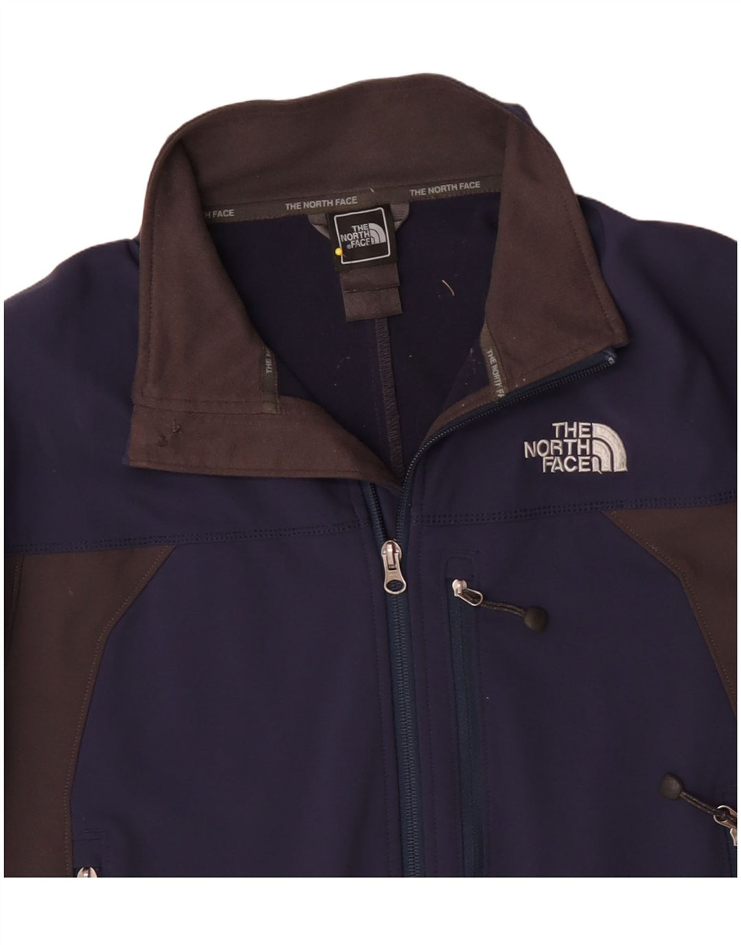 Jaqueta masculina de agasalho The North Face médio azul marinho colorblock