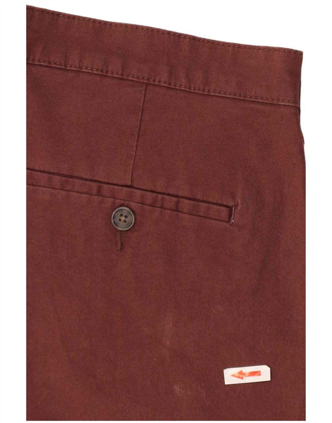 Shorts Chino Masculino Marks & Spencer W32 Médio Algodão Borgonha