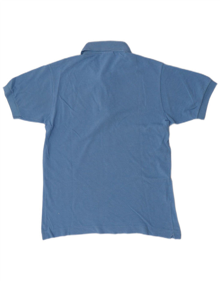 Camisa polo masculina Lacoste tamanho 3 pequeno algodão azul