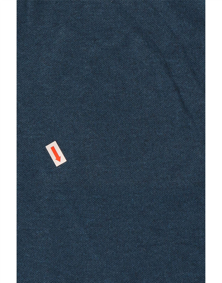 Camisa polo masculina TOMMY HILFIGER Custom Fit XL algodão azul