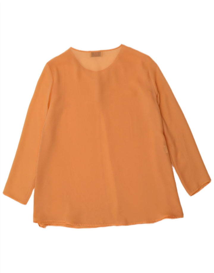 Blusa feminina Oui UK 10 pequena laranja poliéster