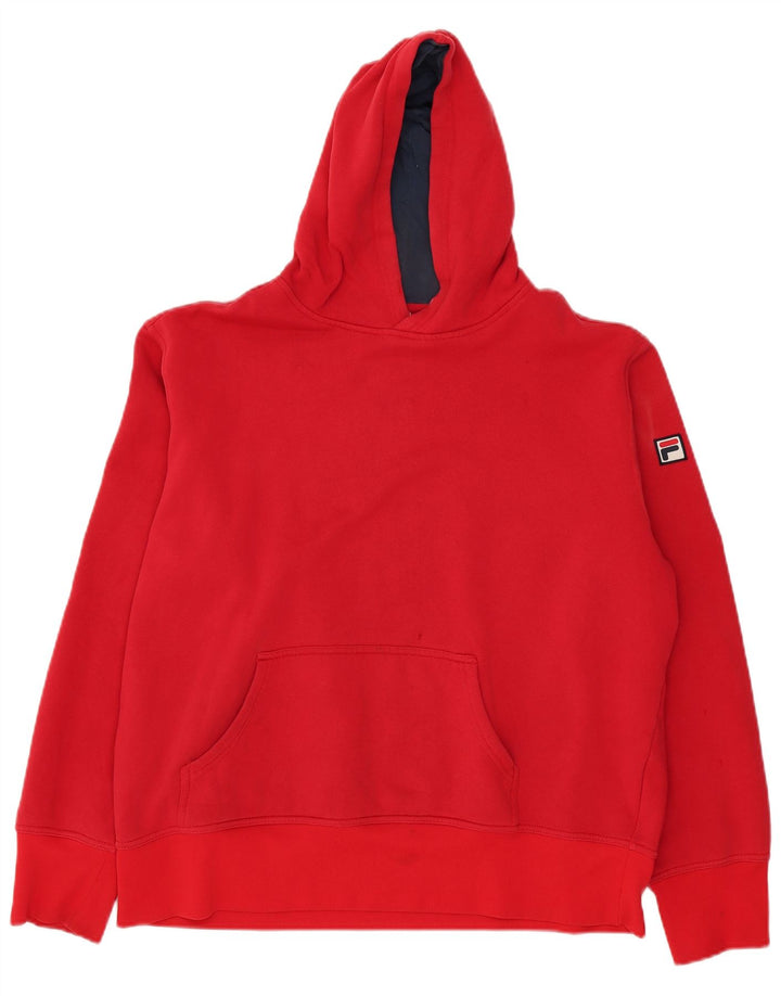 Fila Mens Hoodie Jumper 2XL Algodão Vermelho