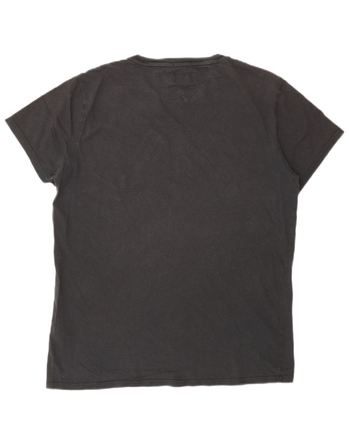 TOMMY HILFIGER Camiseta masculina regular fit top médio algodão preto