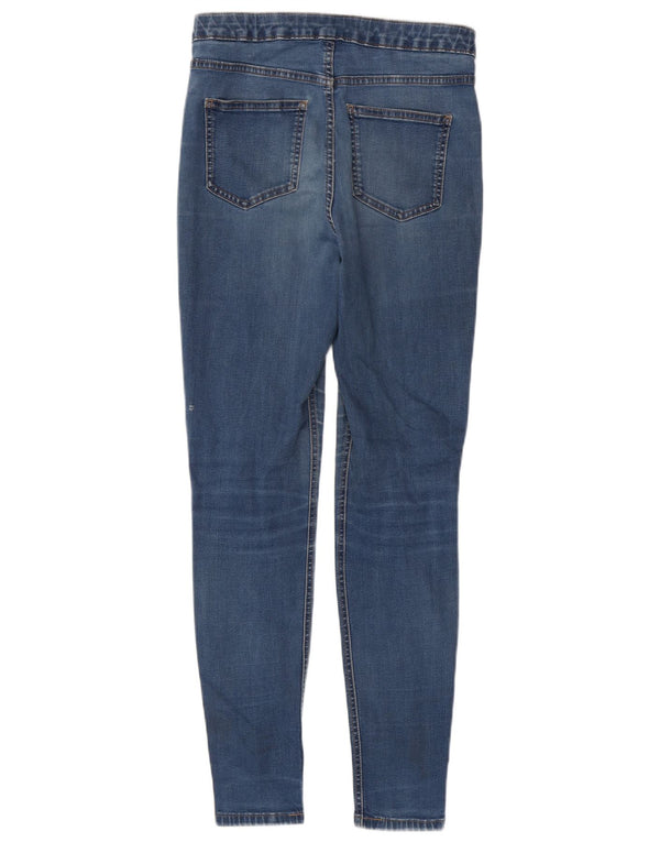 Calça jeans feminina Marks & Spencer super skinny UK 12 médio W30 L29 azul marinho