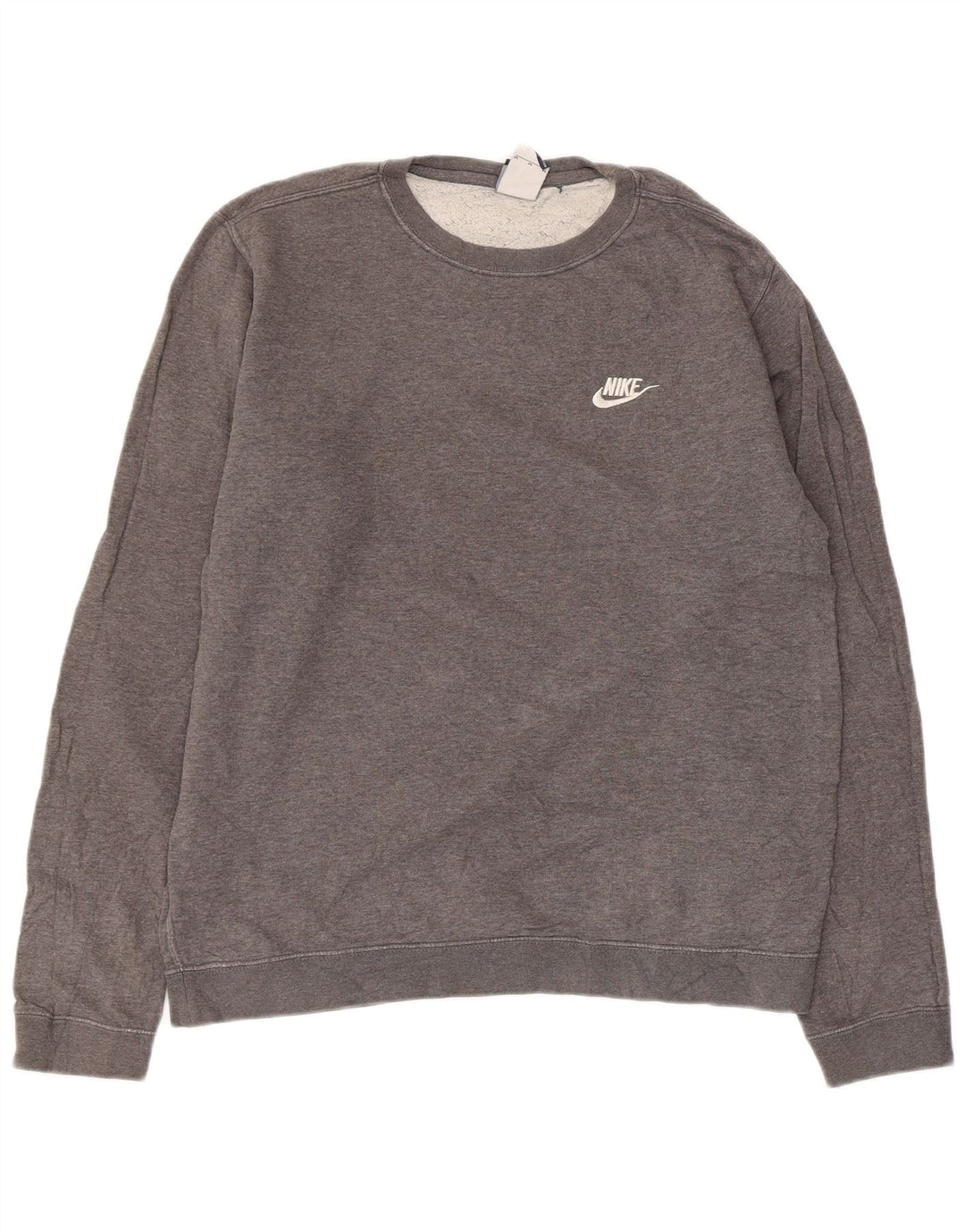 Nike Mens Moletom Jumper Médio Algodão Cinza
