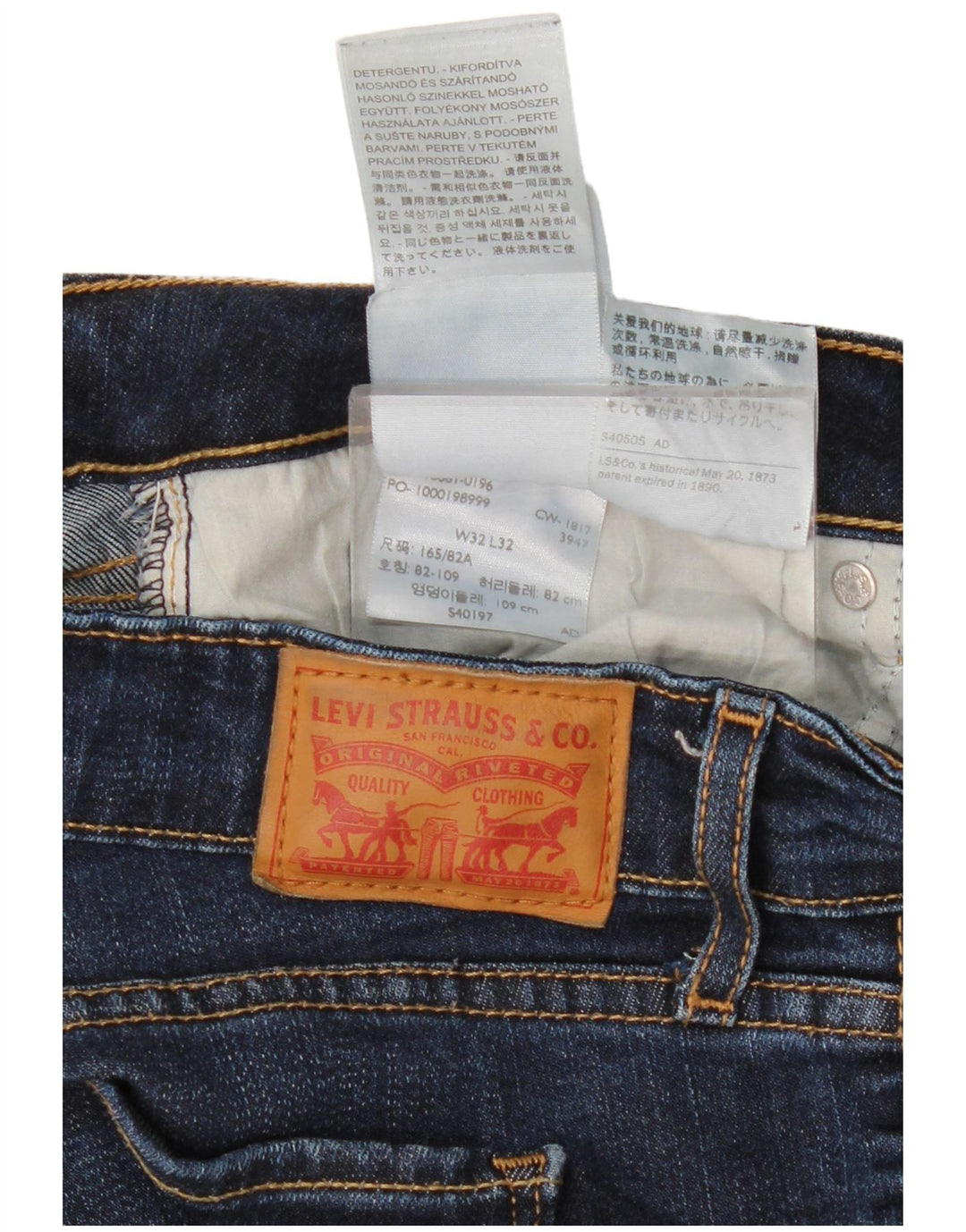 Calça Jeans Levis 711 Skinny W32 L27 Azul Lyocell