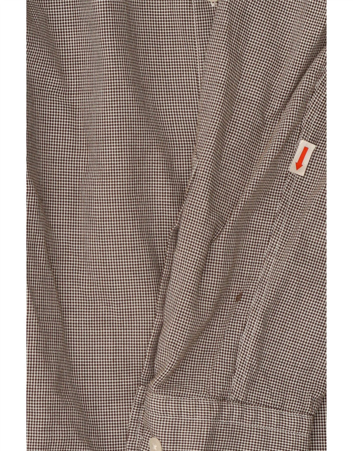 MASSIMO DUTTI Mens Shirt Medium Grey Check Cotton Vintage Massimo Dutti and Second-Hand Massimo Dutti from Messina Hembry 